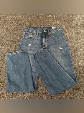 Old Navy Slouchy Straight High Rise Jeans Girls Size 12 0413